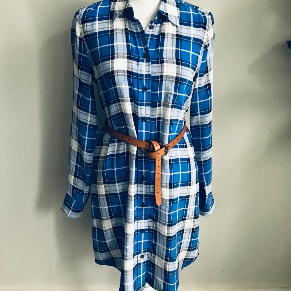 Equipment silk shirt dress, XS